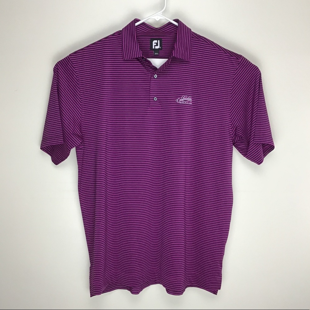 FJ FootJoy Celebration Golf Club mens short sleeve polo shirt XL